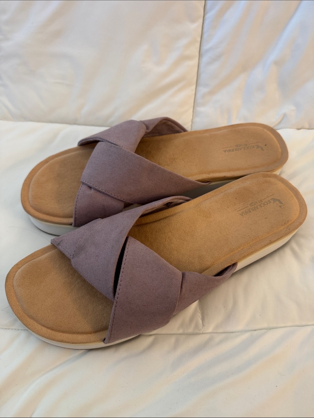 Koolaburra Lavender Crisscross Slide Sandals by UGG